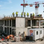 Chantier de construction en France